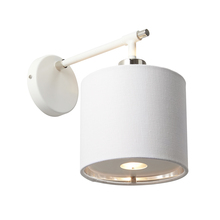  EL/BALANCE1W - Modern Balance White and Polished Nickel Sconce