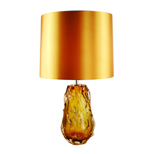  TLG3024 - Valencia Orange Retro Inspired Accent Table Lamp in Solid Glass with French Wire