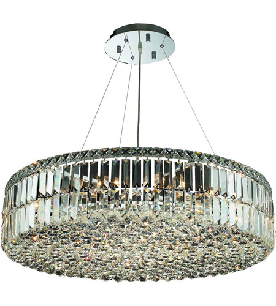 MaxIme 18 Light Chrome Chandelier Clear Royal Cut Crystal