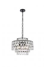  1102D18BK - Mila 18 Inch Pendant in Black