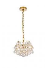  1106D12BR - Savannah 12 Inch Pendant in Brass