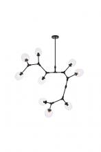  1712G79BK - Cavoli 9 Lights Black Chandelier