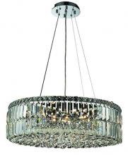 Elegant V2030D24C/RC - MaxIme 12 Light Chrome Chandelier Clear Royal Cut Crystal