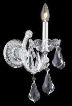  2801W1C/RC - Maria Theresa 1 Light Chrome Wall Sconce Clear Royal Cut Crystal