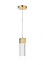  5300D4G - Novastella 1 Light Gold LED Pendant