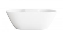  BT30567GW-WHT - 67 inch Bathtub in Glossy White with Polished White Trim