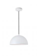  LD4022D12WH - Forte 1 Light White Pendant