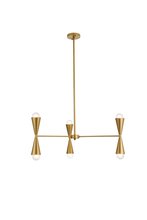  LD650D34BR - Cade 34 Inch Pendant in Brass