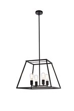  LD720D20BK - Declan 20 Inch Pendant in Black