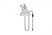  LD7331W7CH - Jair 1 Light Chrome Swing Arm Plug in Wall Sconce