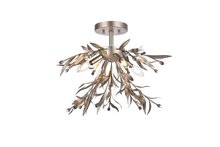  LD810F19SL - Priscilla 18.5 Inch Flush Mount in Silver Leaf