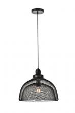  LDPD2032 - Warren Collection Pendant D13.5in H11in Lt:1 Black Finish