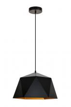  LDPD2081 - Arden Collection Pendant D15.0'' H9.6 Lt:1 Black and Gold Finish