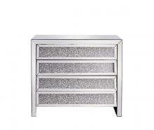  MF92013 - 39 Inch Crystal Cabinet Silver Royal Cut Crystal