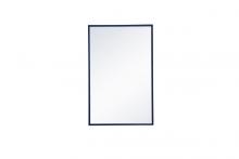  MR41828BL - Metal Frame Rectangle Mirror 18x28 Inch in Blue