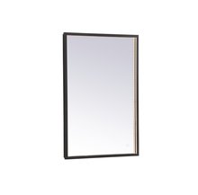  MRE61830BK - Pier 18x30 Inch LED Mirror with Adjustable Color Temperature 3000k/4200k/6400k in Black