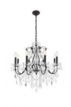 Elegant V2015D26DB/RC - 8 light Dark Bronze Chandelier Clear Royal Cut Crystal