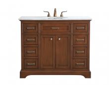  VF15042TK - 42 In. Single Bathroom Vanity Set in Teak