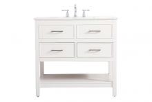  VF19036WH - 36 Inch Single Bathroom Vanity in White