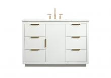  VF19448WH - 48 Inch Single Bathroom Vanity in White