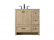  VF2832MW - 32 inch Single Bathroom Vanity in Mango Wood