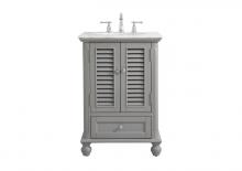  VF30524GR - 24 Inch Single Bathroom Vanity in Grey