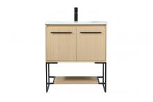  VF42530MMP - 30 Inch Single Bathroom Vanity in Maple