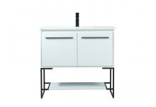  VF42536MWH - 36 Inch Single Bathroom Vanity in White