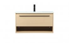 Elegant VF43536MMP - 36 Inch Single Bathroom Vanity in Maple