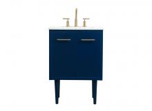  VF48024MBL - 24 Inch Single Bathroom Vanity in Blue