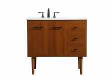  VF48036MTK - 36 Inch Single Bathroom Vanity in Teak