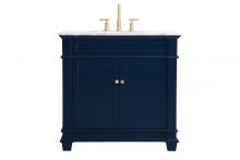  VF50036BL - 36 Inch Single Bathroom Vanity Set in Blue