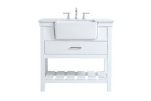  VF60136WH - 36 Inch Single Bathroom Vanity in White