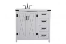  VF90236GR - 36 Inch Bathroom Vanity in Grey