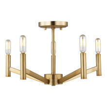 Visual Comfort & Co. Studio Collection 7724305EN-848 - Vector Five Light Semi-Flush Mount