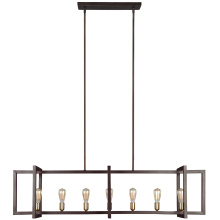 Visual Comfort & Co. Studio Collection F3148/7NWB - Finnegan Large Linear Chandelier