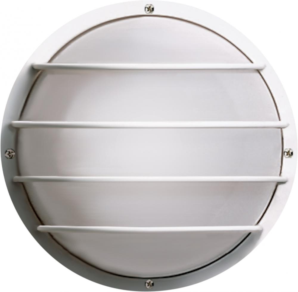 2 Light CFL - 10" - Round Cage Wall Fixture - (2) 9W Twin Tube Incl