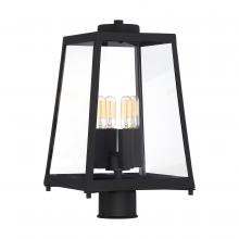  60/6585 - Halifax - 4 Light Post Lantern - with Clear Glass - Matte Black Finish