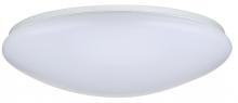  62/1219 - 19 inch; Flush Mounted LED Fixture; CCT Selectable; Round; White Acrylic; with Sensor