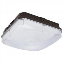  65/983 - 10 Inch LED Field Selectable Canopy Fixture With Sensor; 45/60/70 Watts; 3K/4K/5K CCT; 120-277 Range