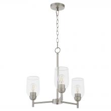  6112-3-65 - Wallinger 3 Light Chandelier, Satin Nickel