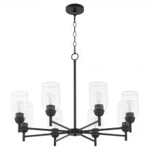 Quorum 6112-8-59 - Wallinger 8 Light Chandelier, Matte Black