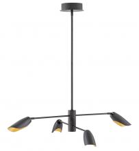 Fredrick Ramond Merchant FR35804BLK - Large Adjustable Convertible Single Tier Chandelier