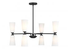  M100126MBK - 8-Light Chandelier in Matte Black