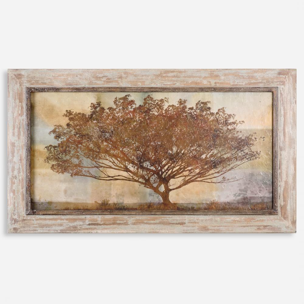 Autumn Radiance Sepia Framed Art