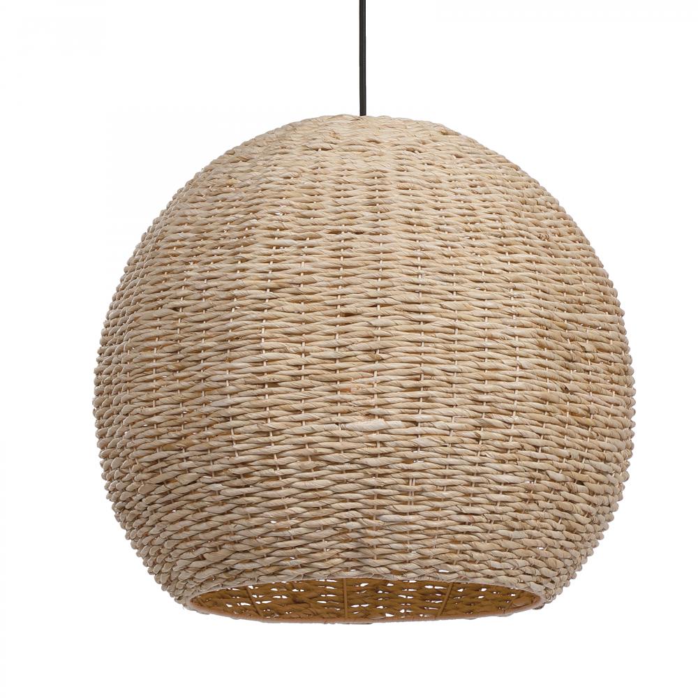 Seagrass 1 Light Dome Pendant