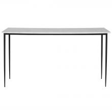 Uttermost 25173 - Nightfall White Marble Console Table