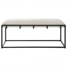 Uttermost 23674 - Paradox Iron & Fabric Bench