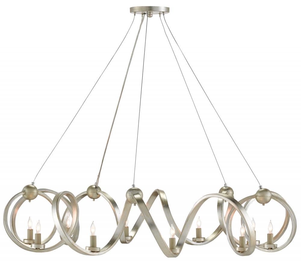 Ringmaster Silver Chandelier