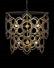  9000-1106 - Mauresque Medium Bronze & Gold Chandelier